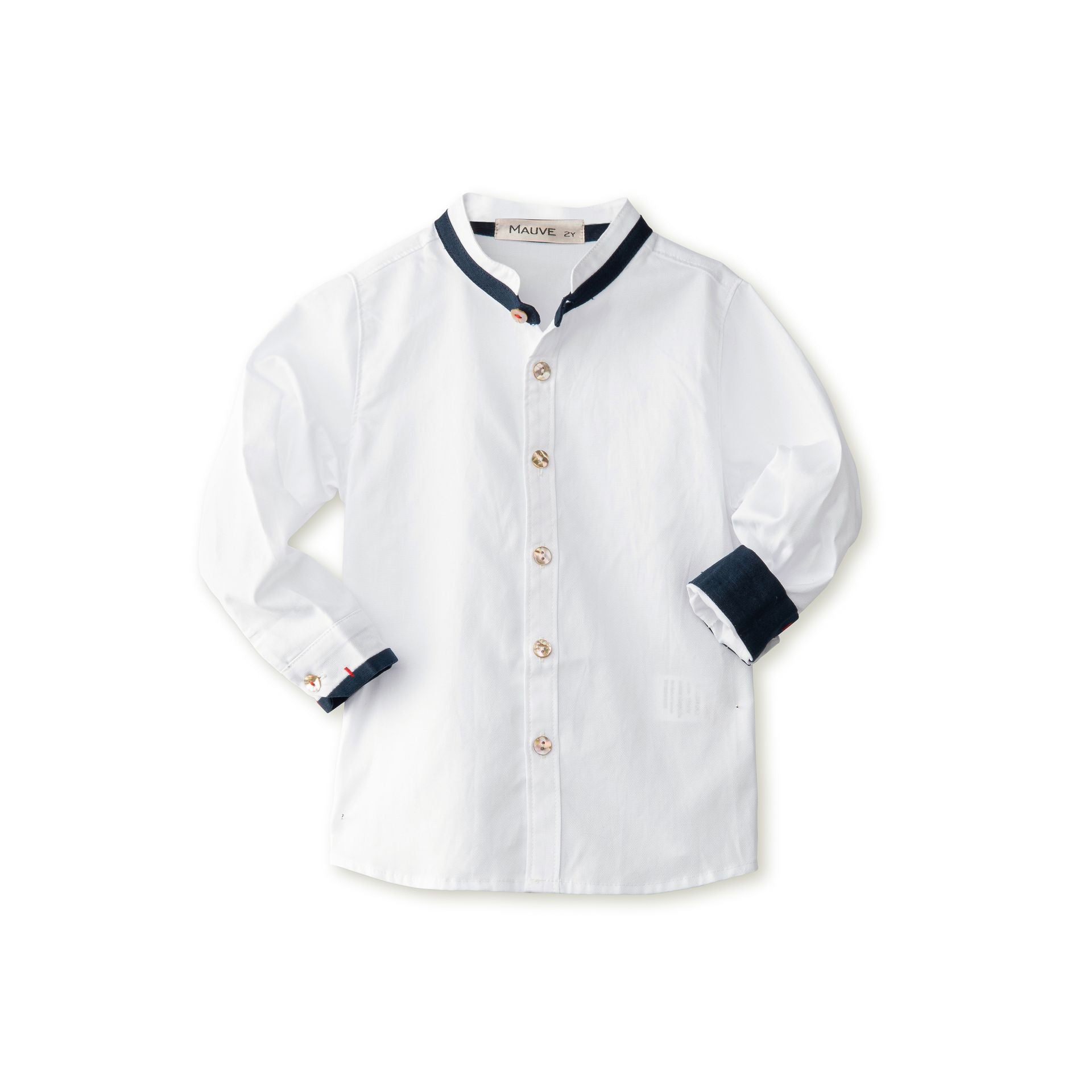 Mao Collar Dress Shirt