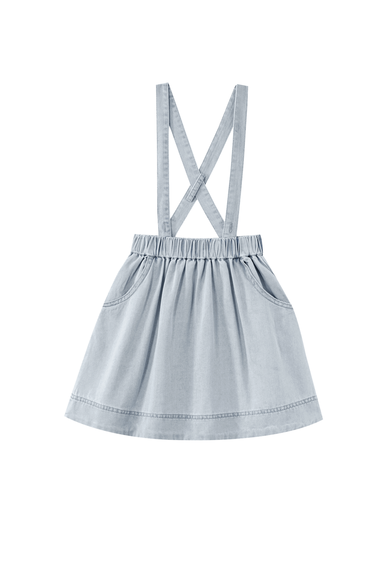 Suspender Skirt With Pockets