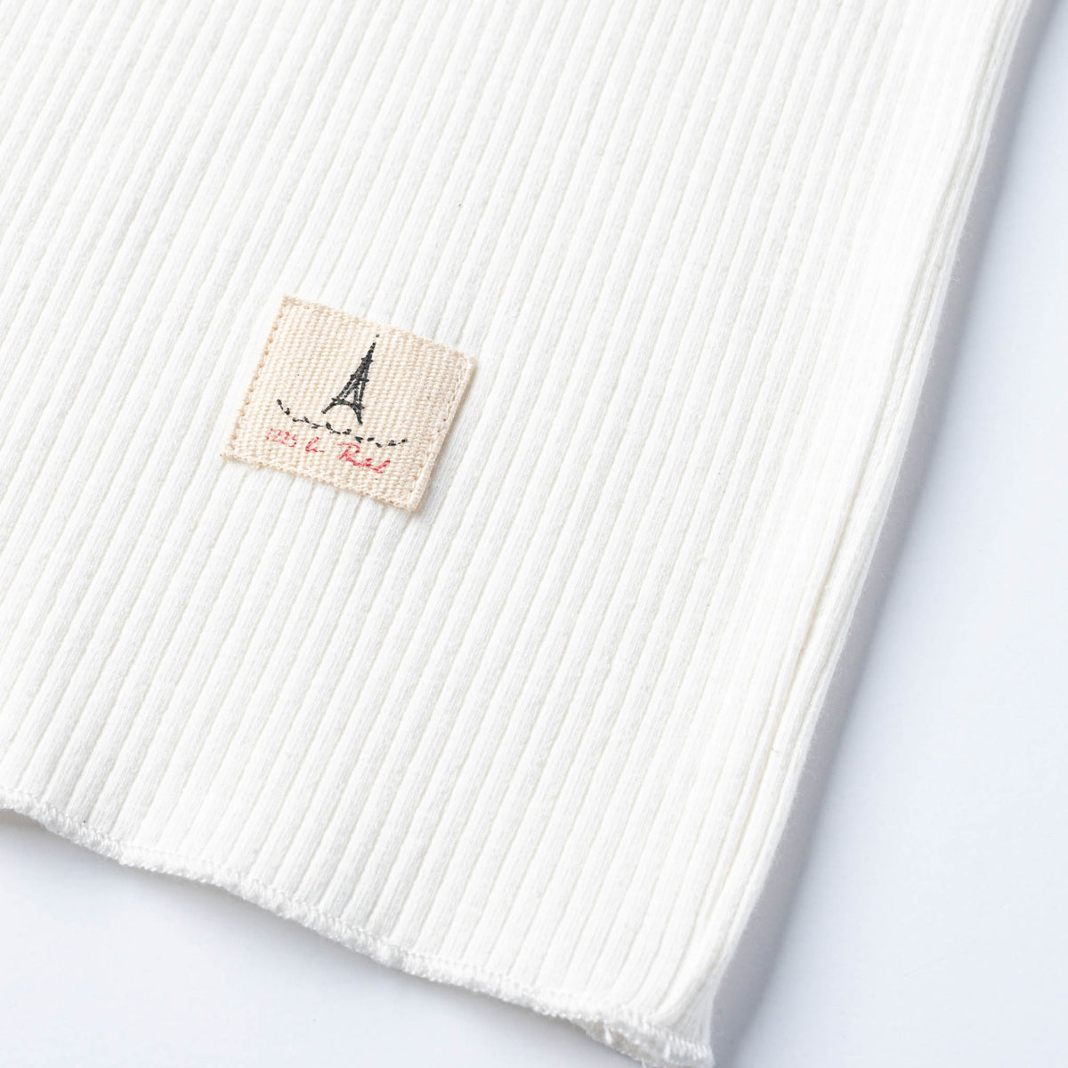 Long Sleeve Ribbed Crew Neck Tee