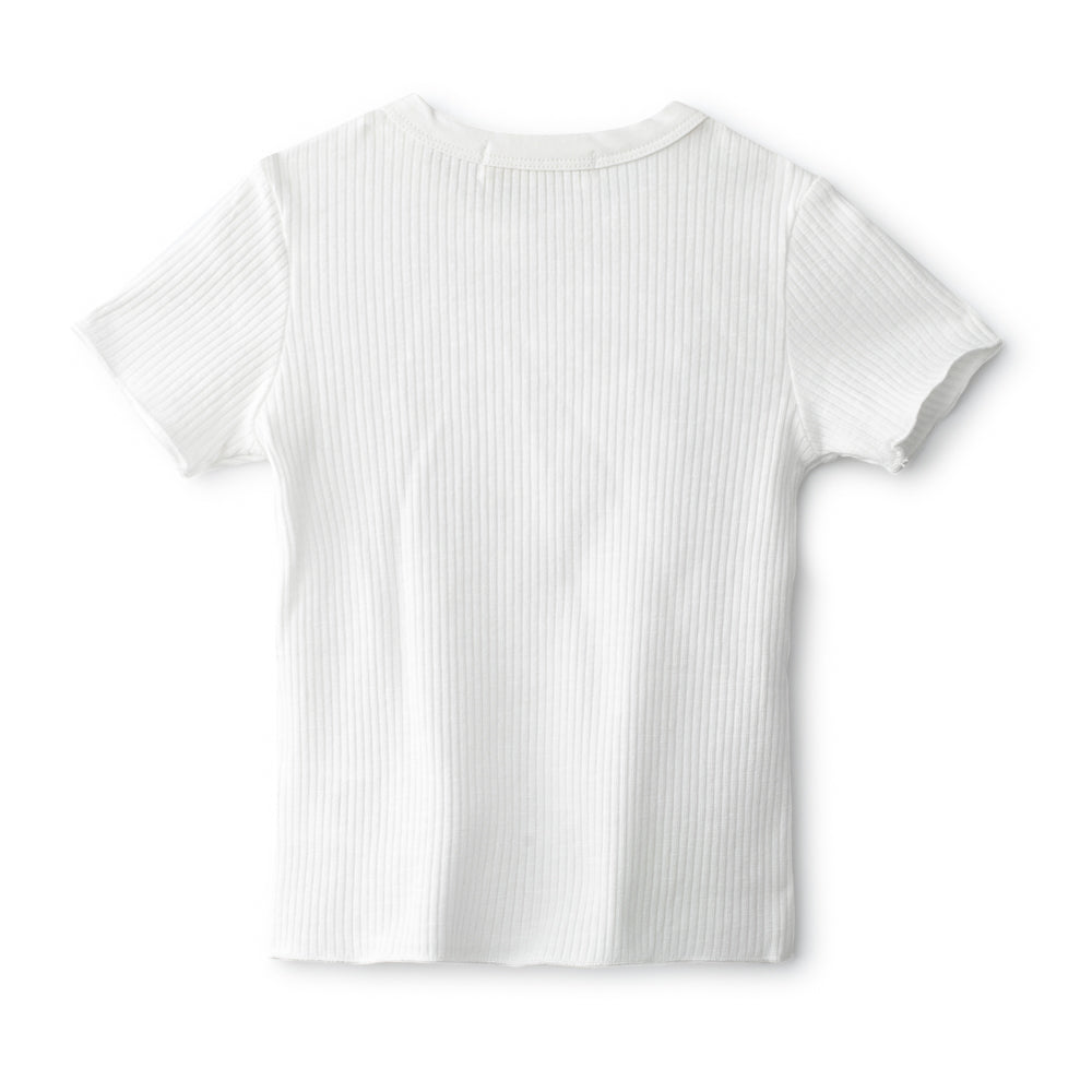 Short Sleeve Ribbed Tee