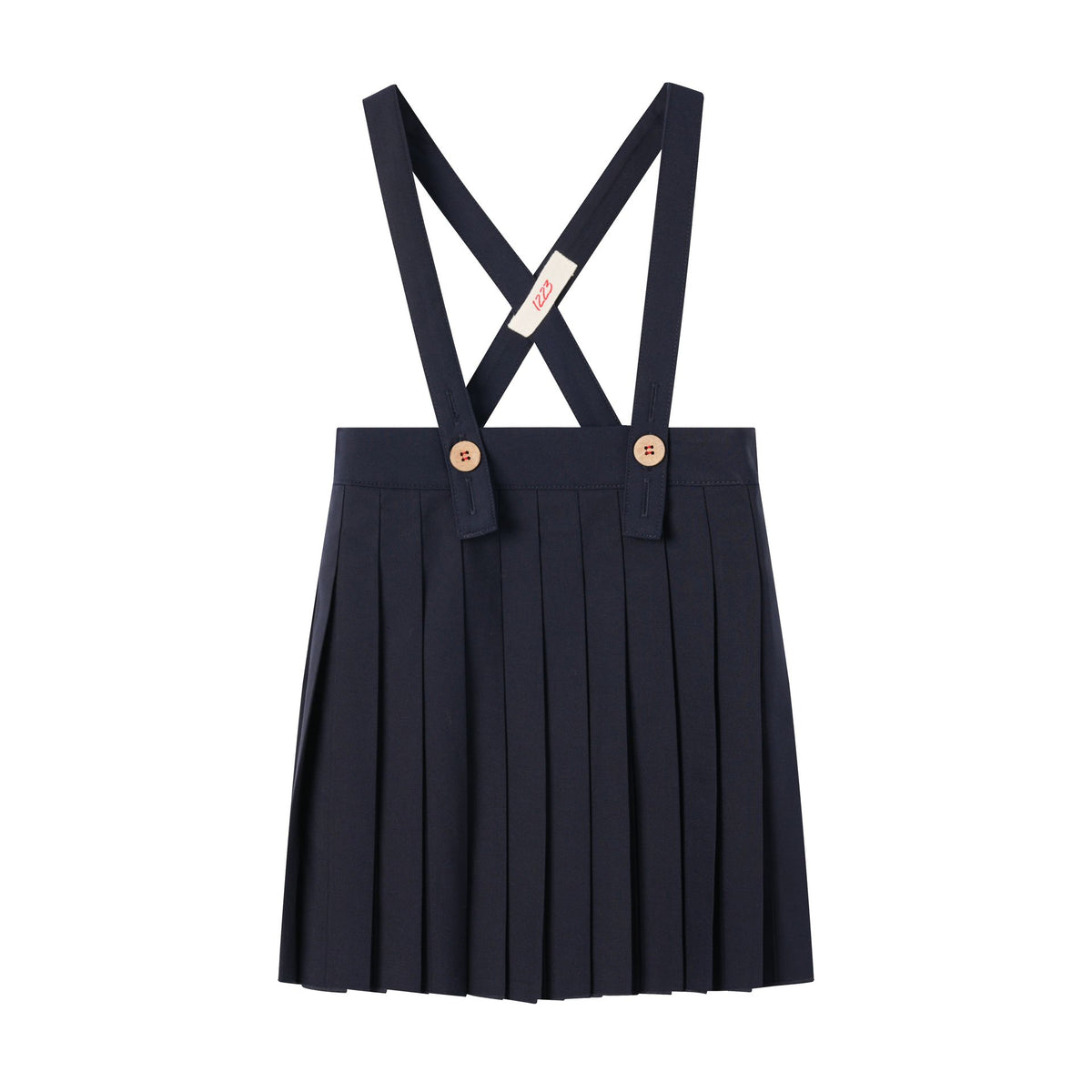 Pleated Suspender Skirt