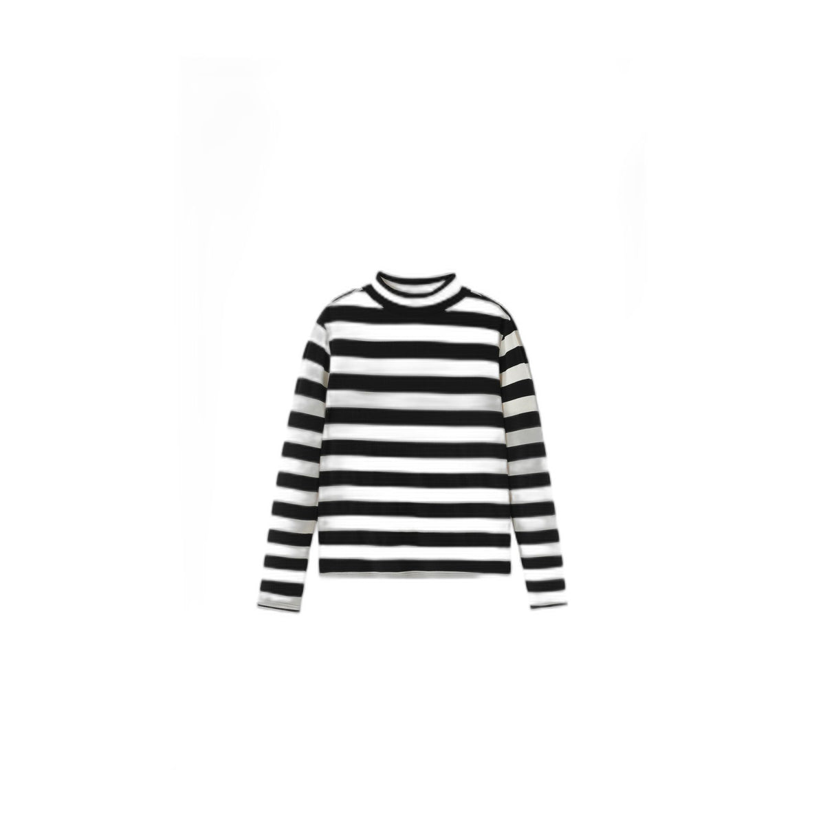 Bold Striped Turtleneck