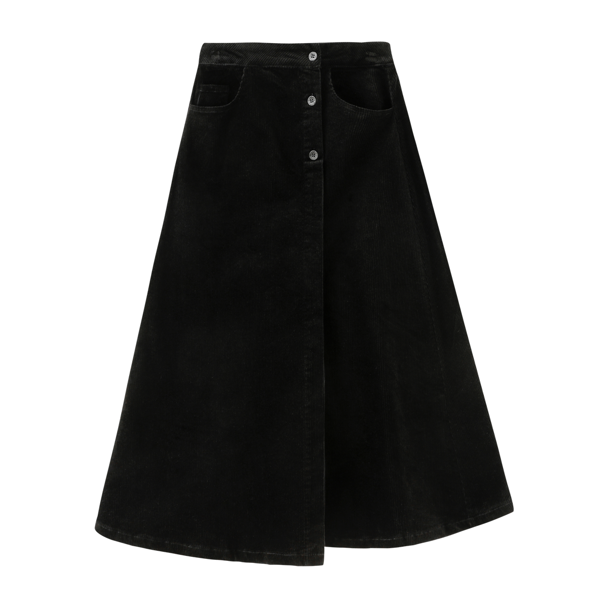 Corduroy Skirt With Pockets