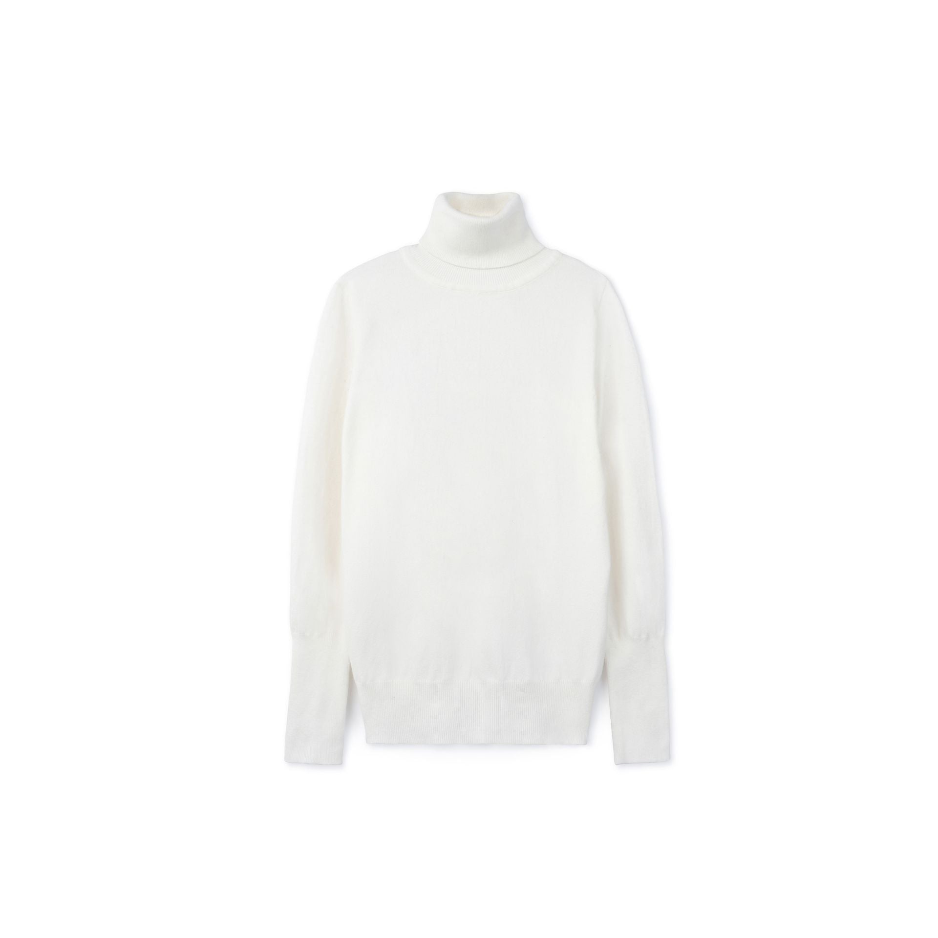 Basic Jersey Turtleneck Sweater