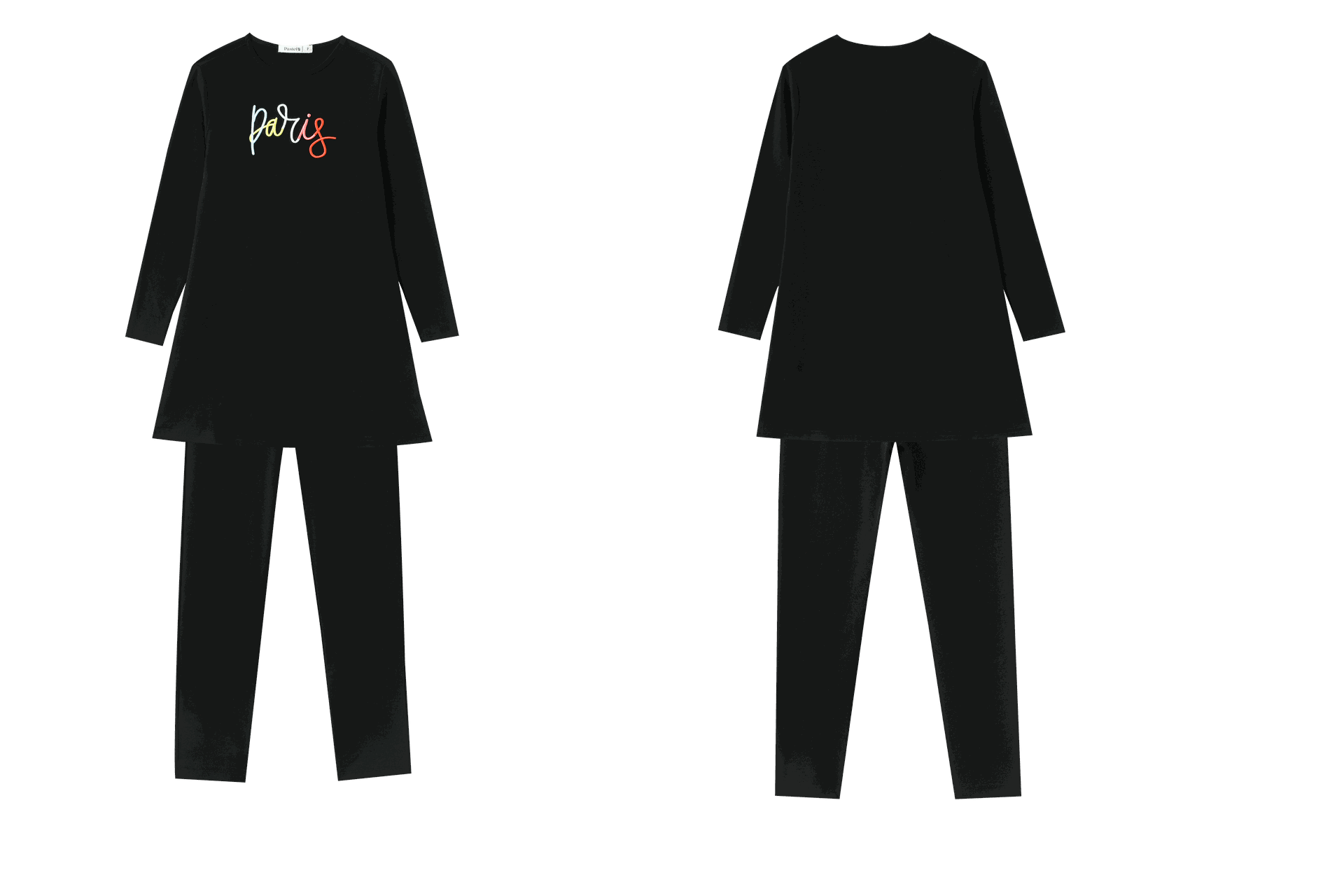 Scribbled Paris Nightshirt