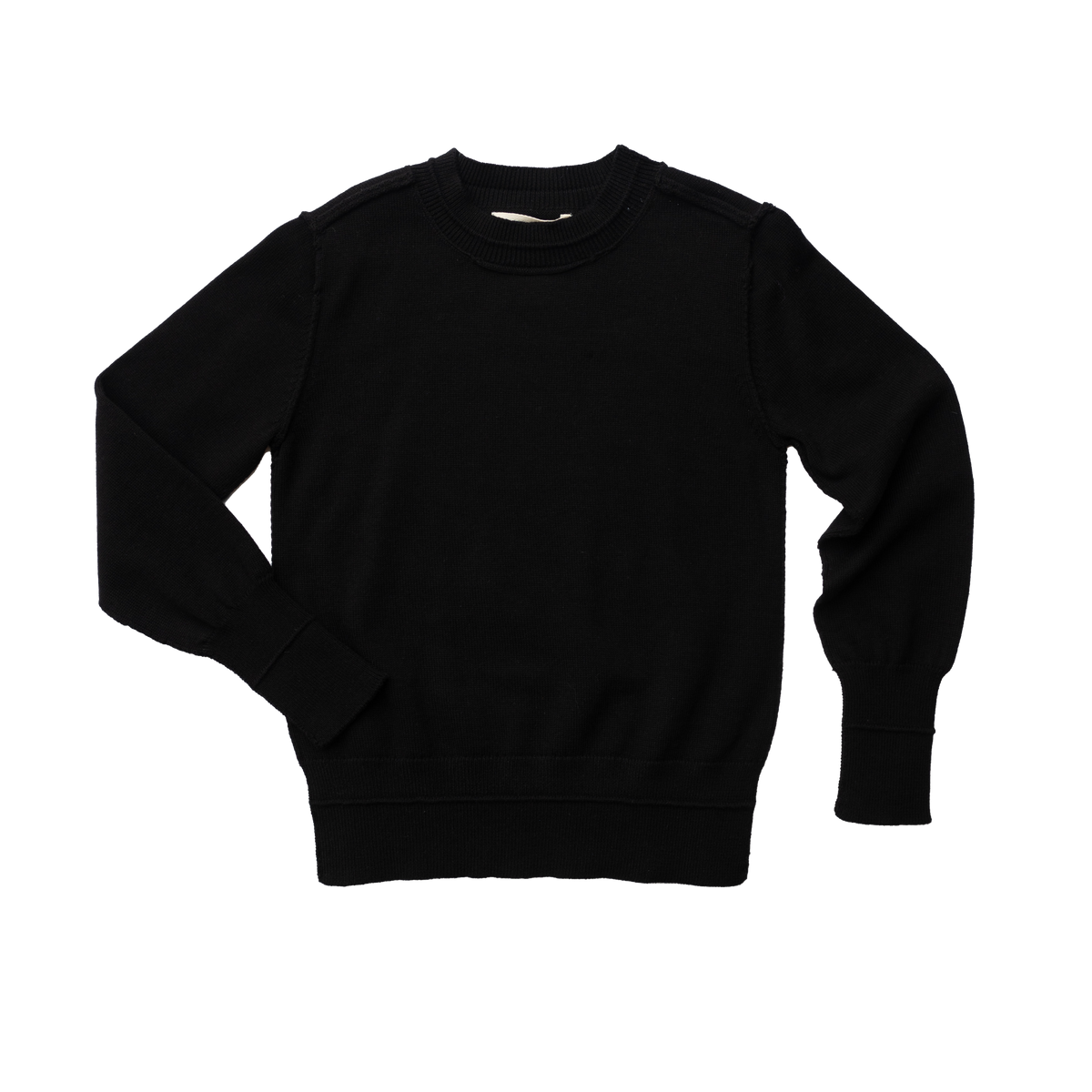 Exposed Seam Crew Neck Sweater