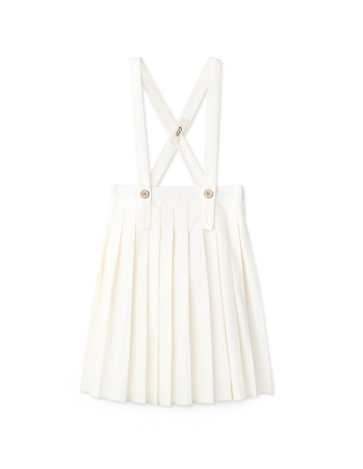 Pleated Suspender Skirt