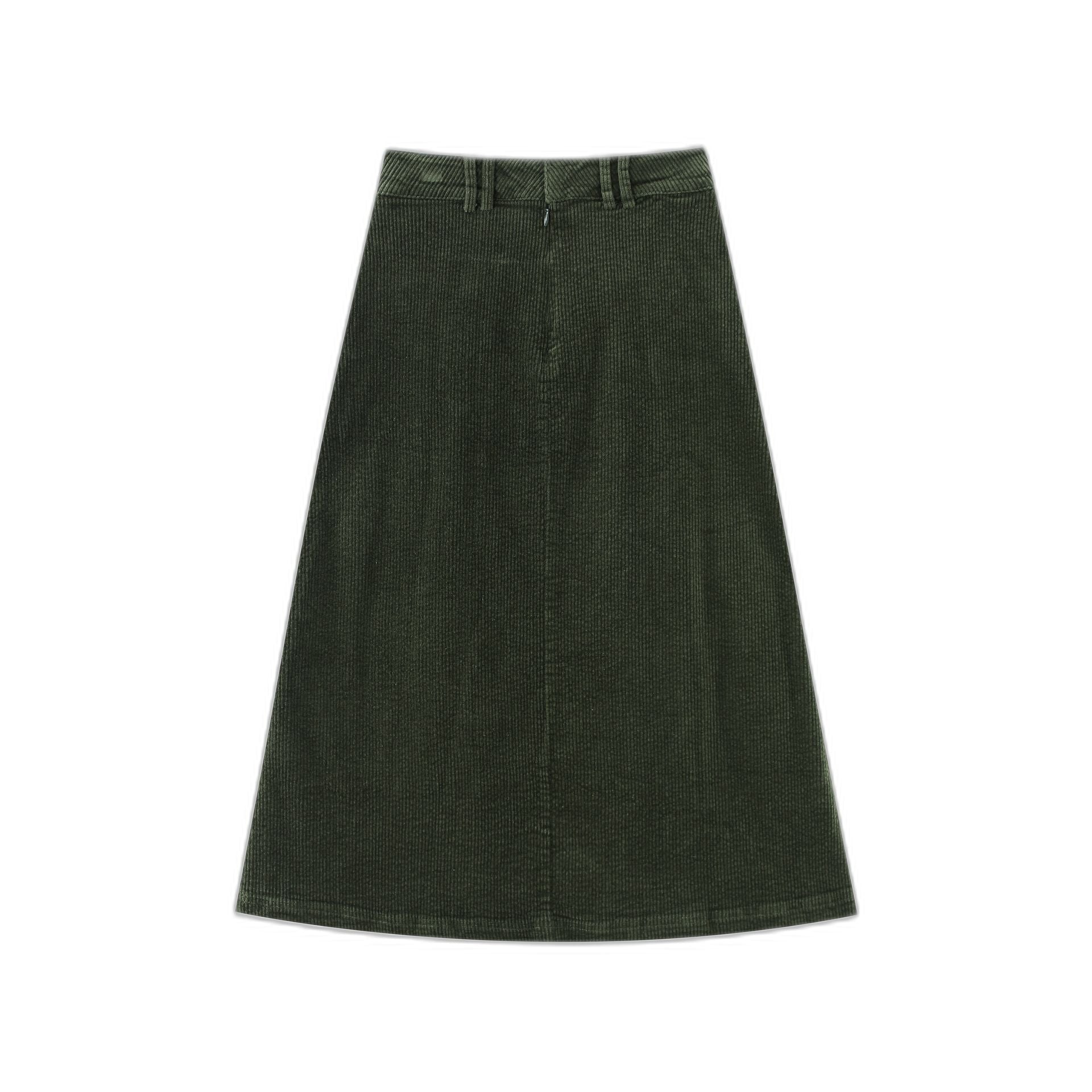 Corduroy Skirt With Pockets
