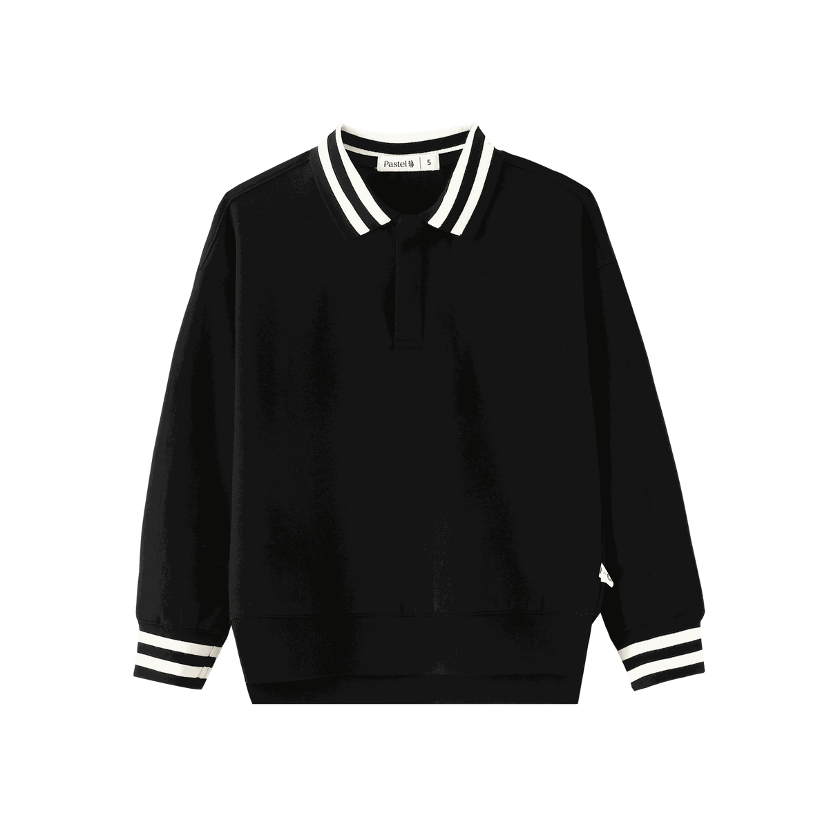Boys Striped Collar Polo