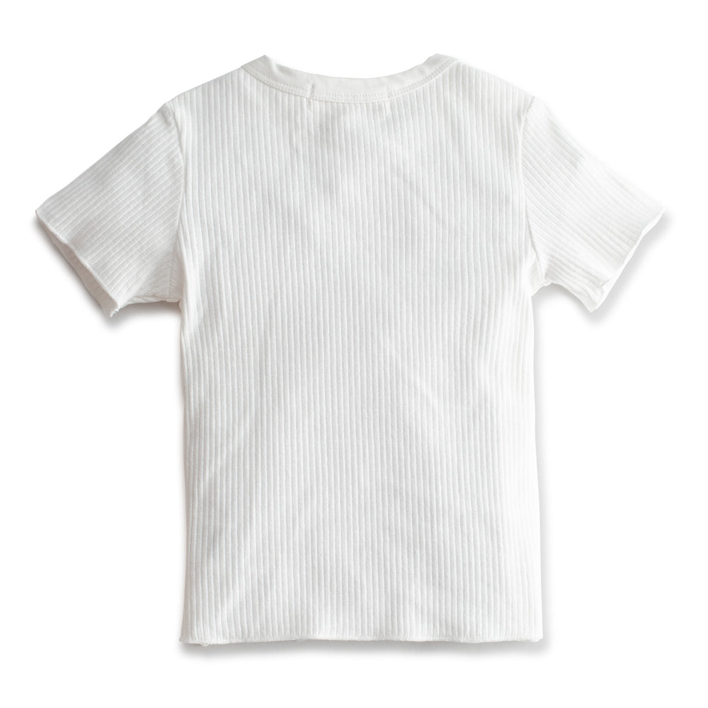 Short Sleeve Ribbed Tee
