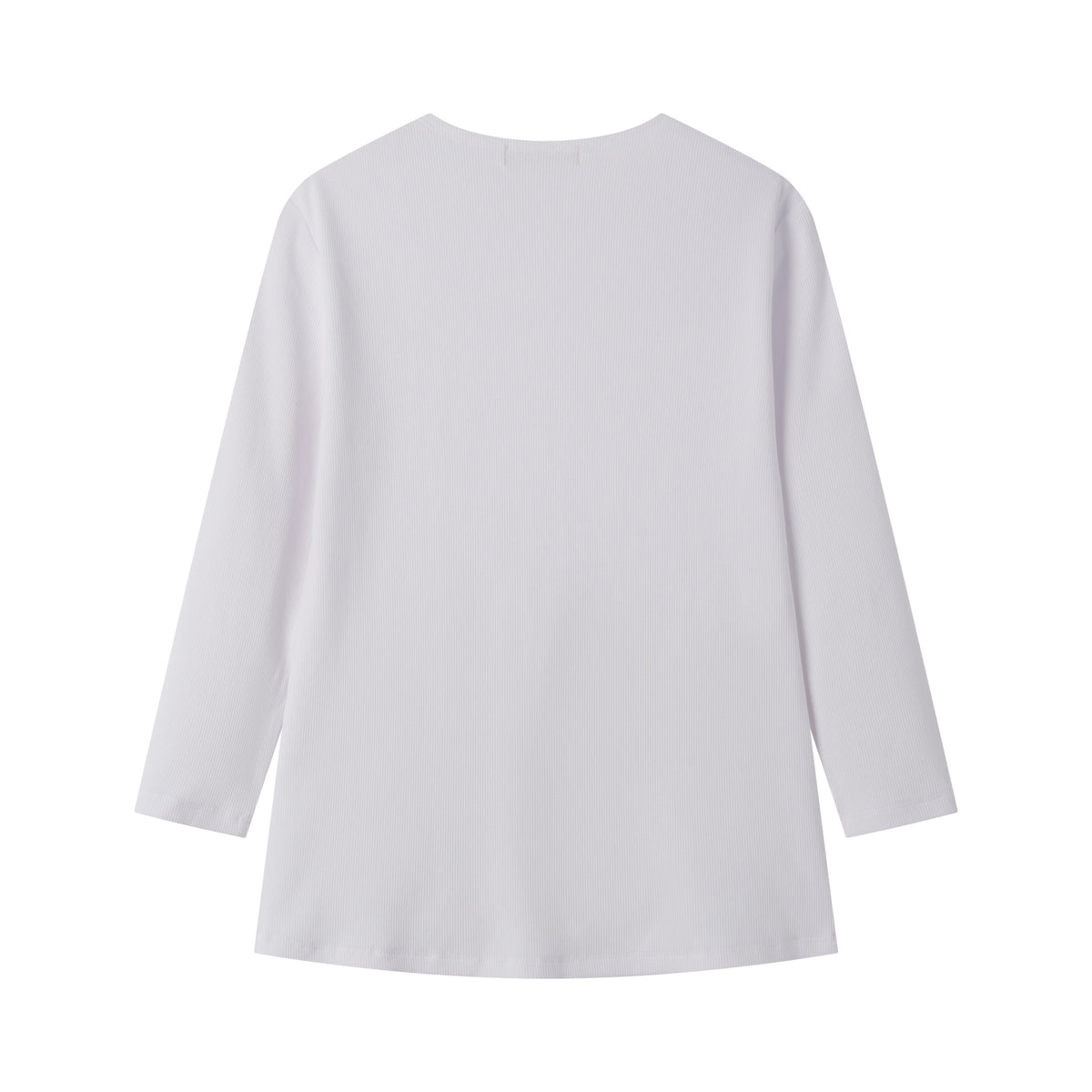 Ribbed 3/4 Sleeve T-Shirt