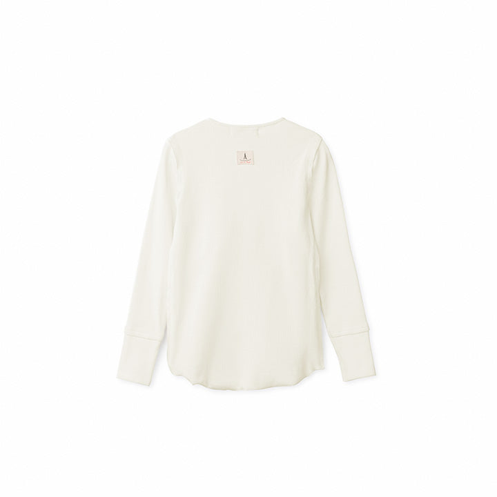 Long Sleeve Ribbed Henley