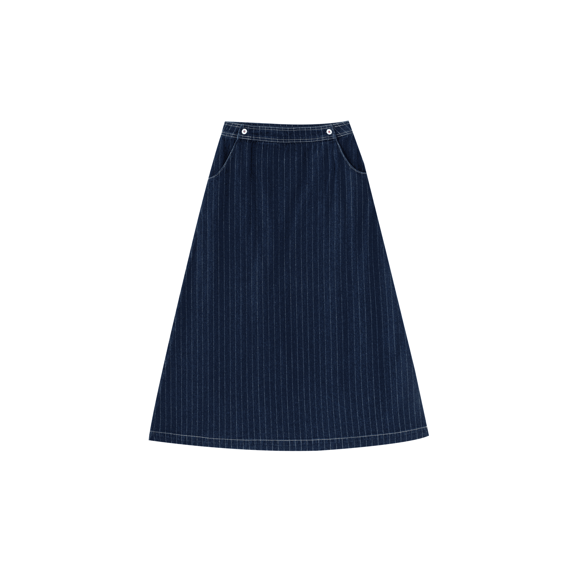 Striped Midi Skirt