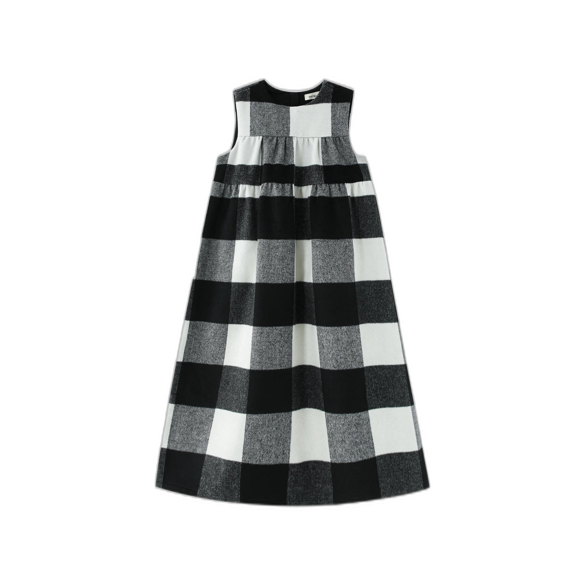 Wool Plaid Midi Jumper
