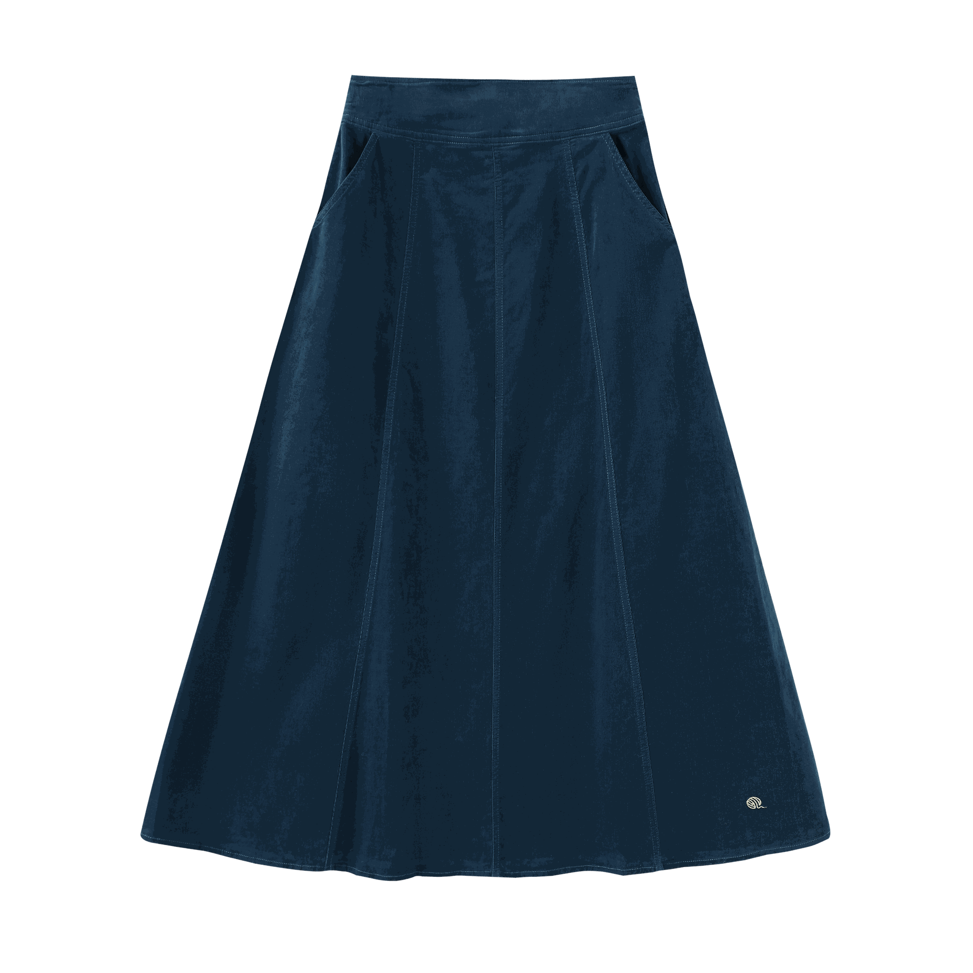 Corduroy Panelled Skirt