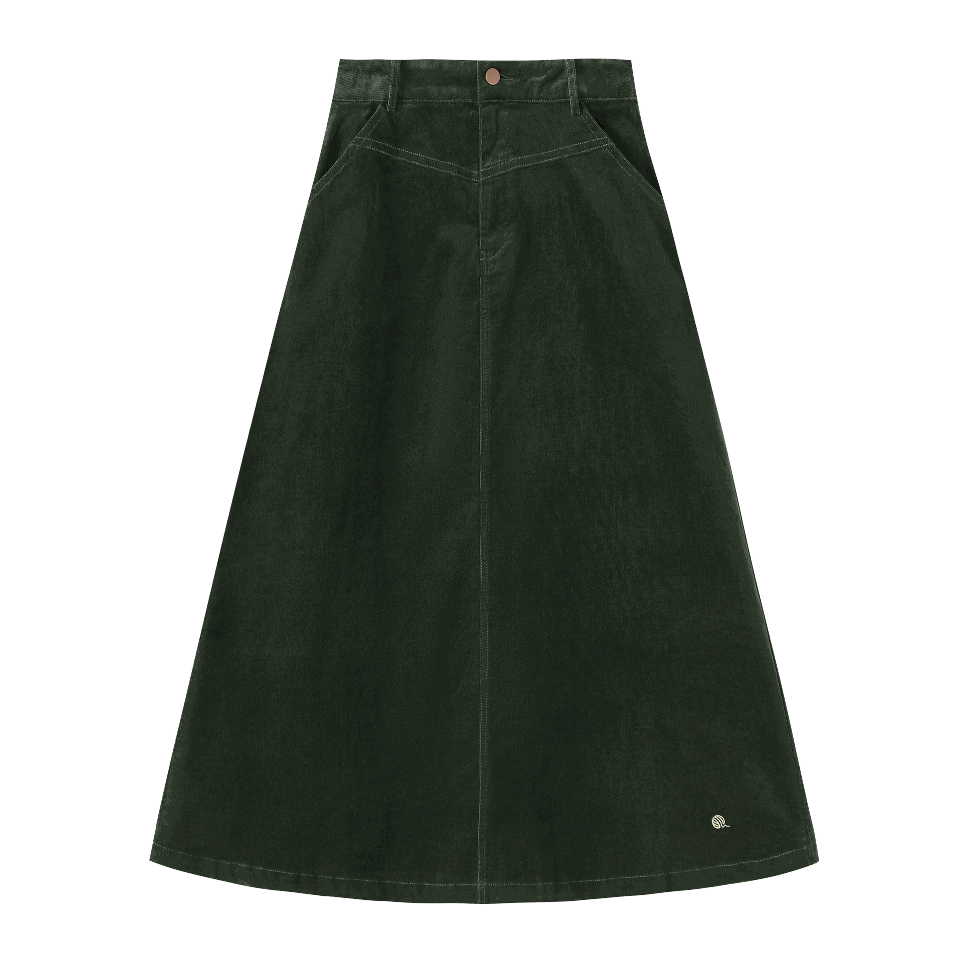 Coduroy Midi Skirt