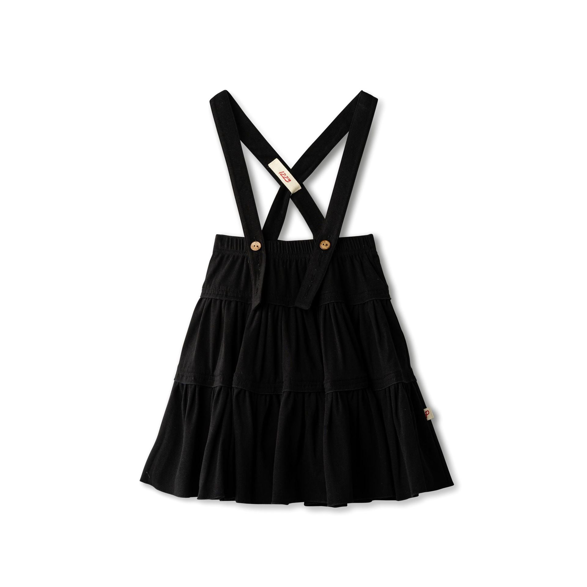 Tiered Jersey Suspender Skirt