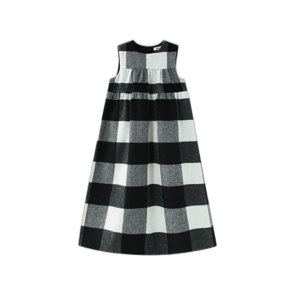 Wool Plaid Midi Jumper