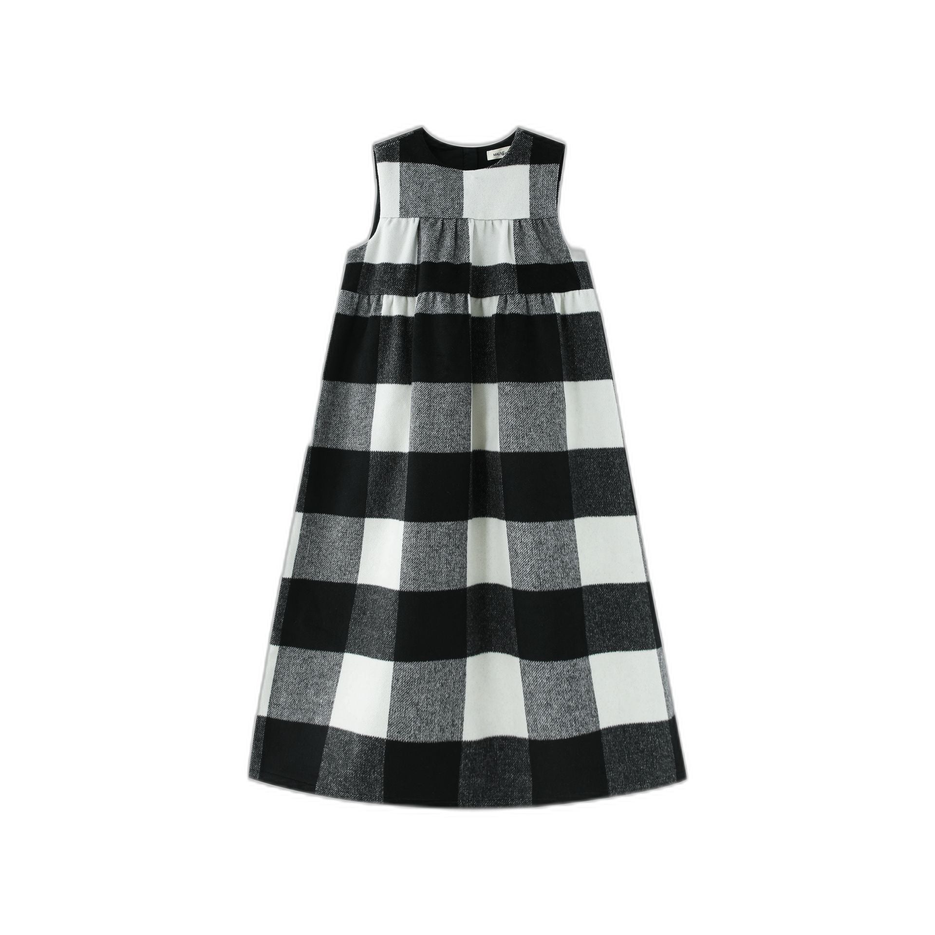 Wool Plaid Midi Jumper