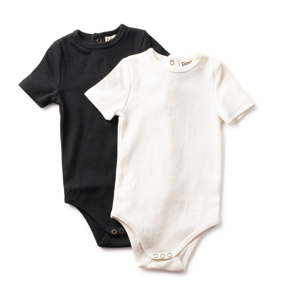 Short Sleeve Ribbed Onesie