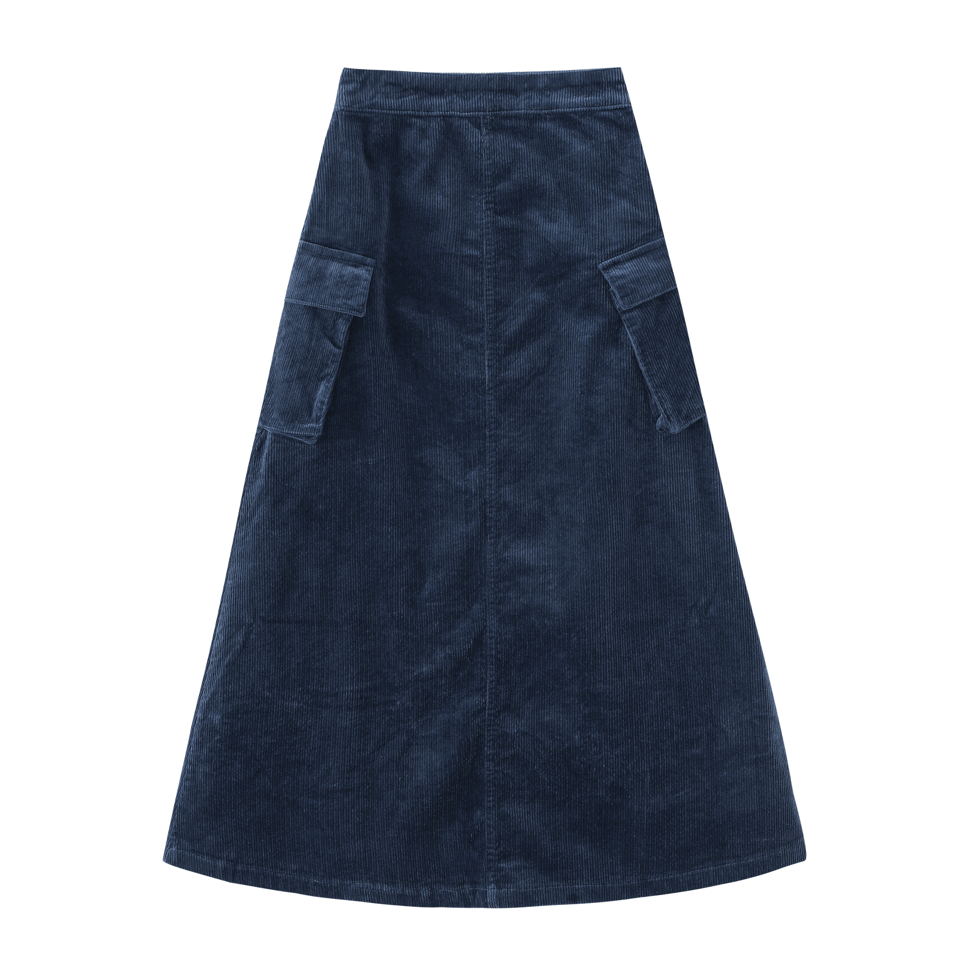 Corduroy Skirt With Side Pockets