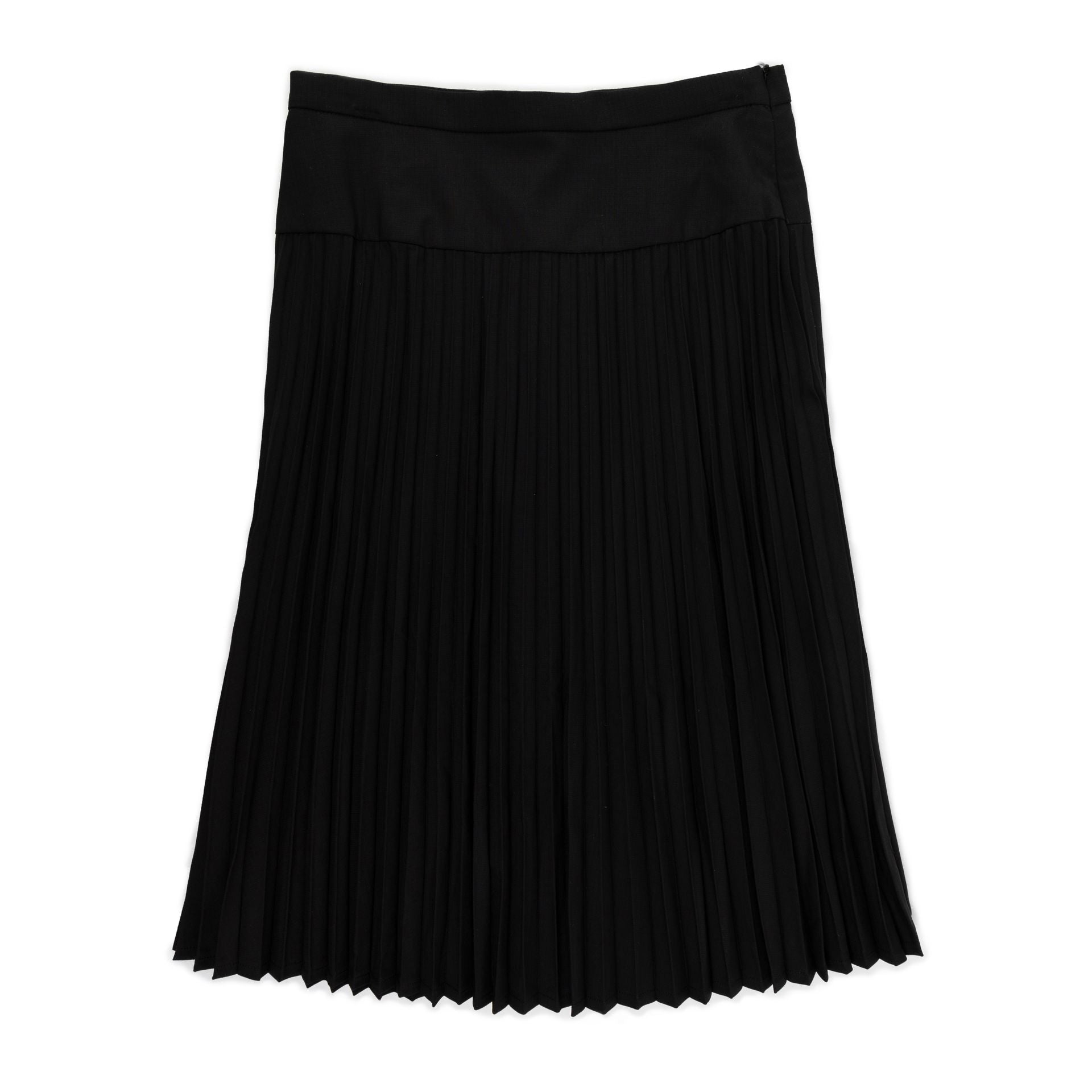Yoke Accordion Pleated Skirt