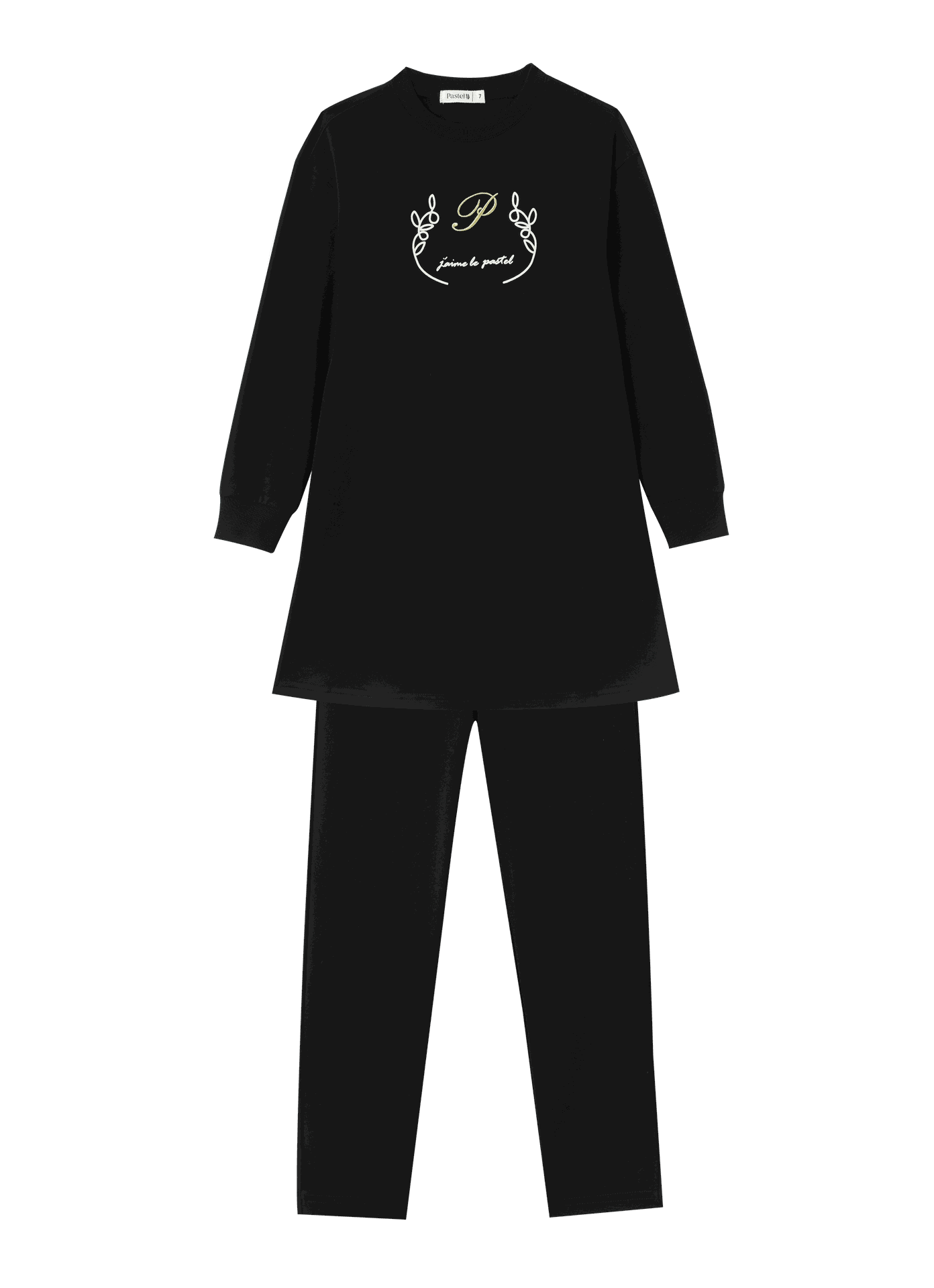 Tunic Set With Center Embroidery