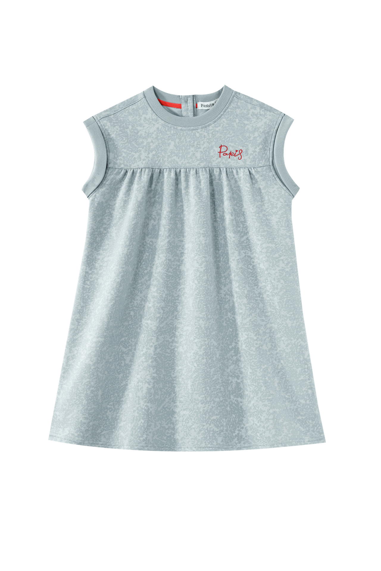 Drop Shoulder Heathered Dress