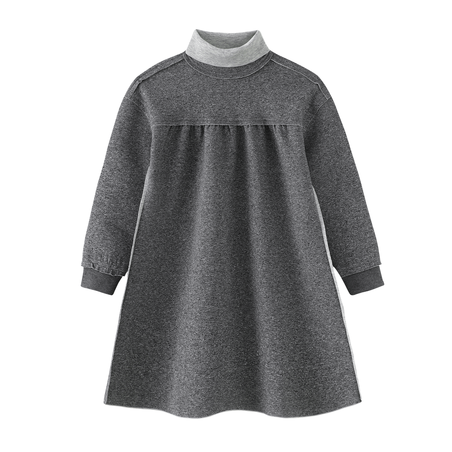 High Waisted Turtleneck Dress