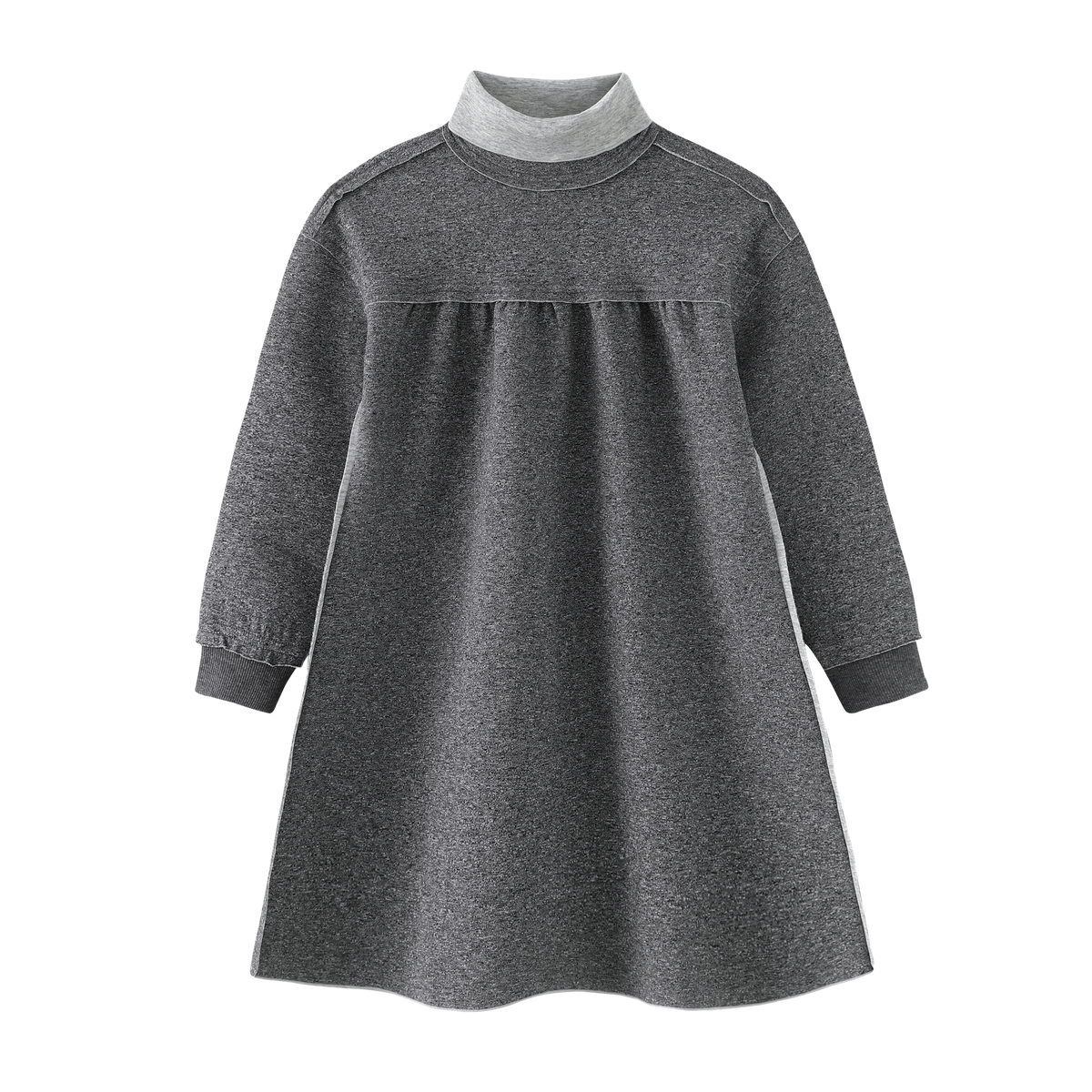 High Waisted Turtleneck Dress
