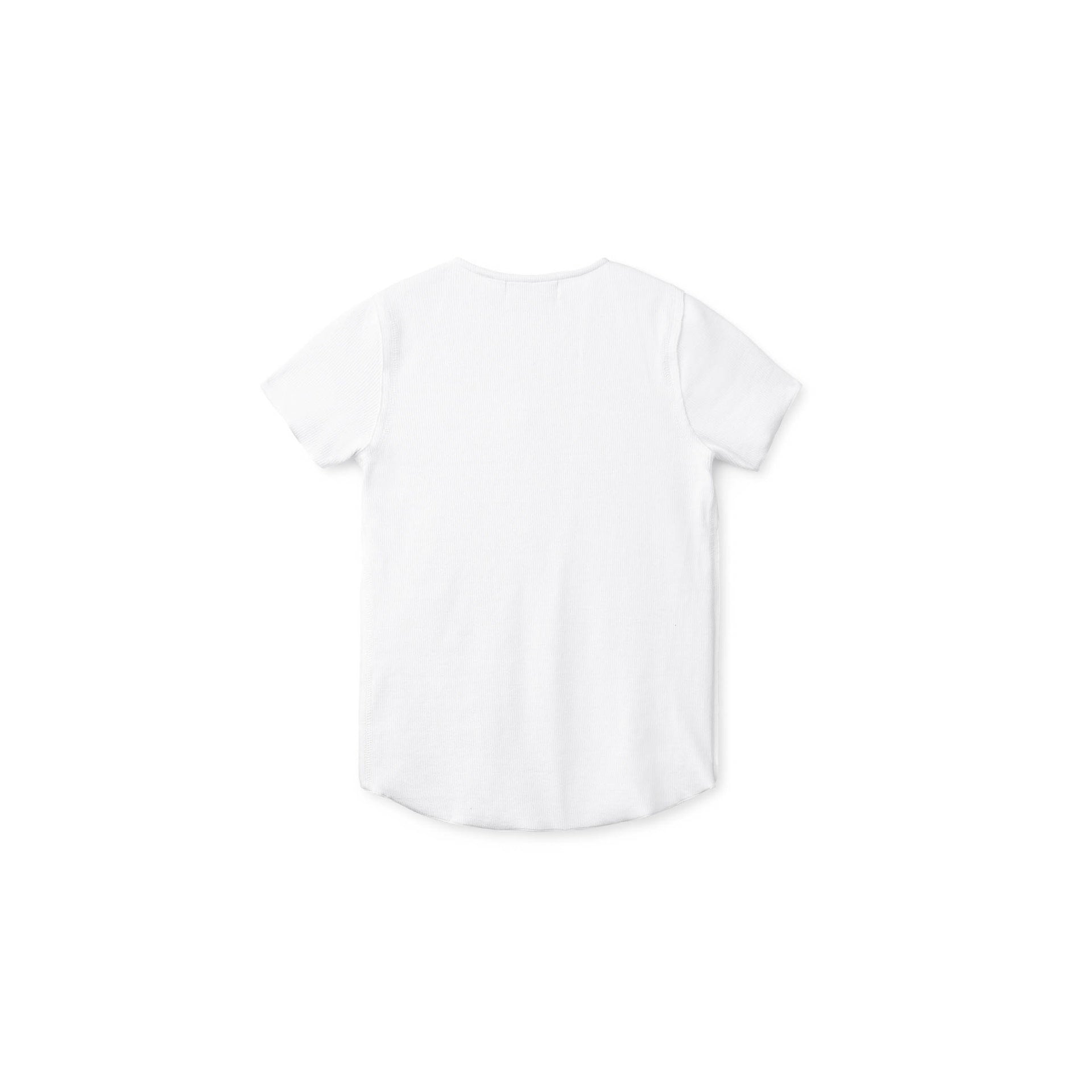 Basic Short Sleeve Ribbed Henley