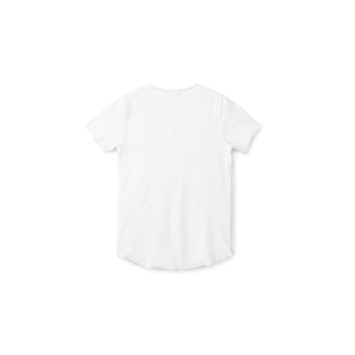 Basic Short Sleeve Ribbed Henley