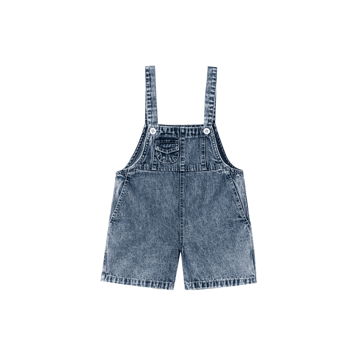 Washed Denim Shortall