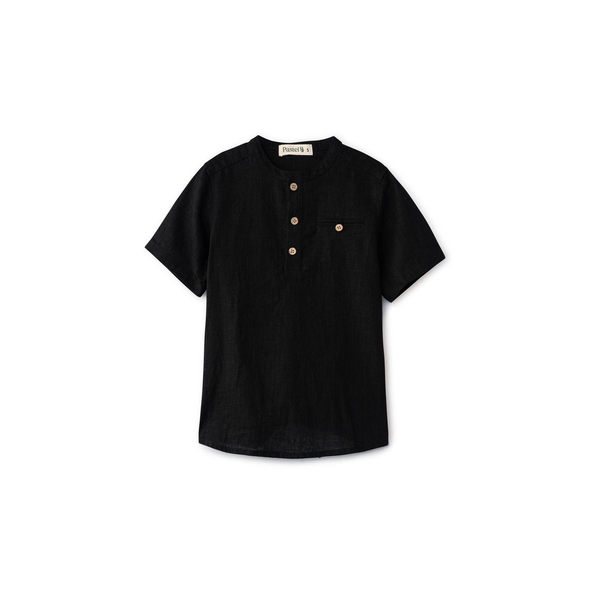 Short Sleeve Slit Pocket Shirt