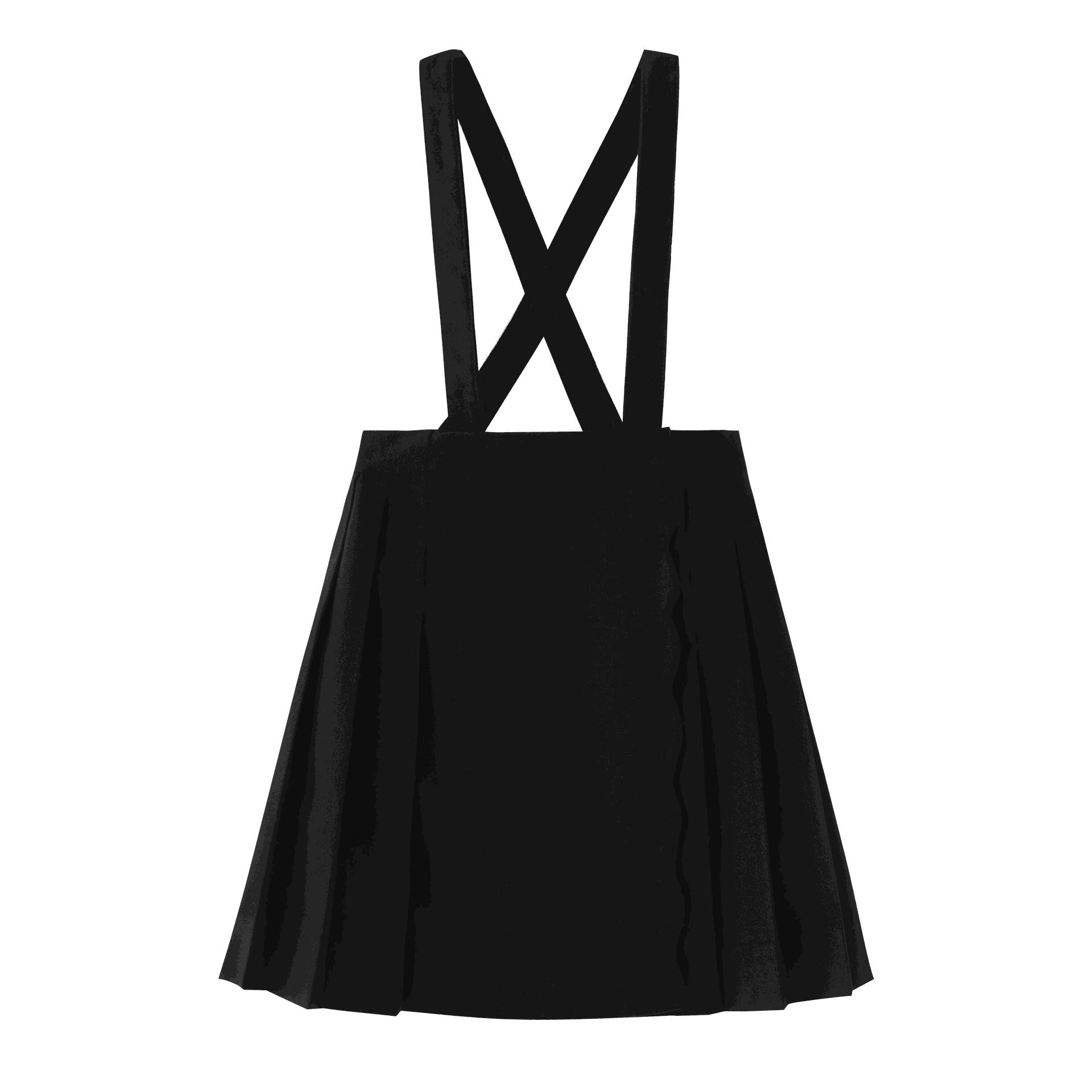 Scalloped Suspender Skirt