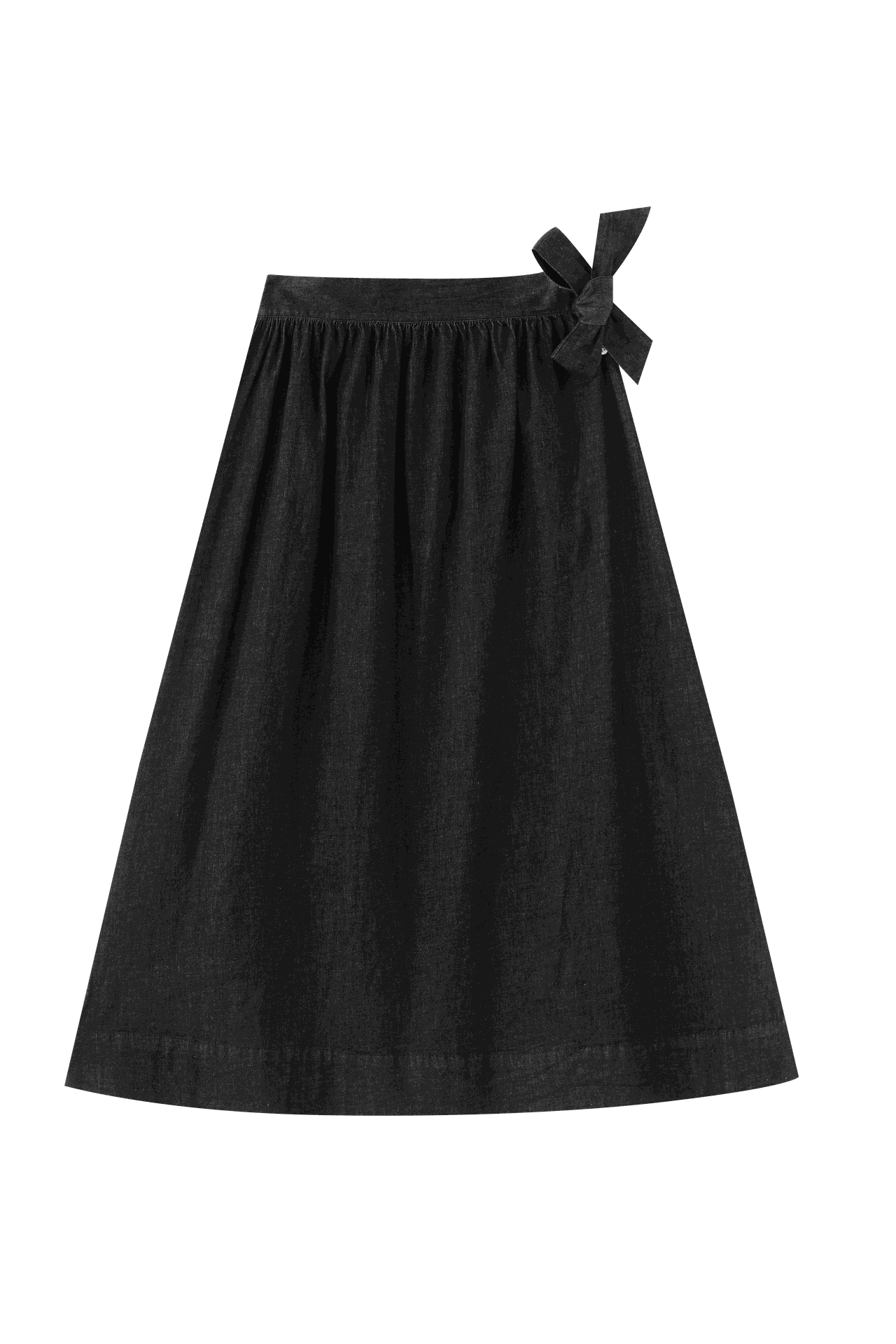 Midi Skirt With Side Tie