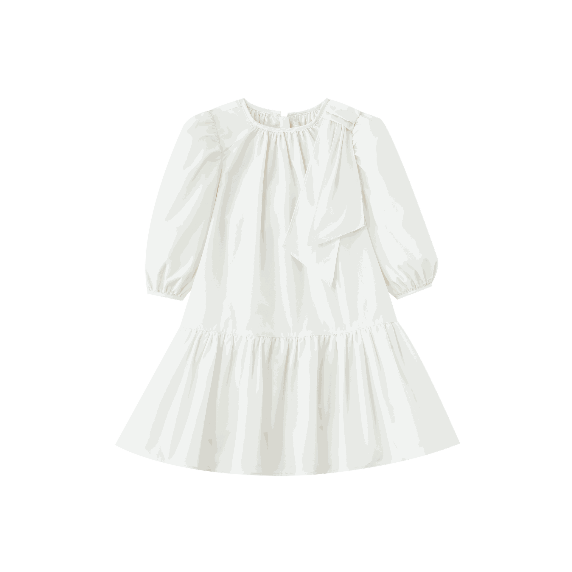 Taffeta Dress With Side Tie
