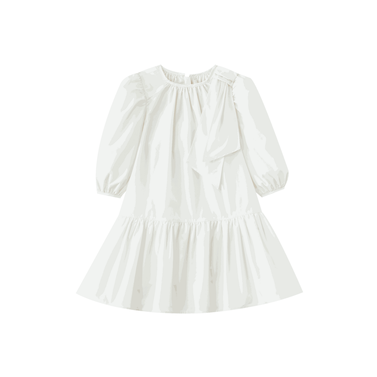 Taffeta Dress With Side Tie