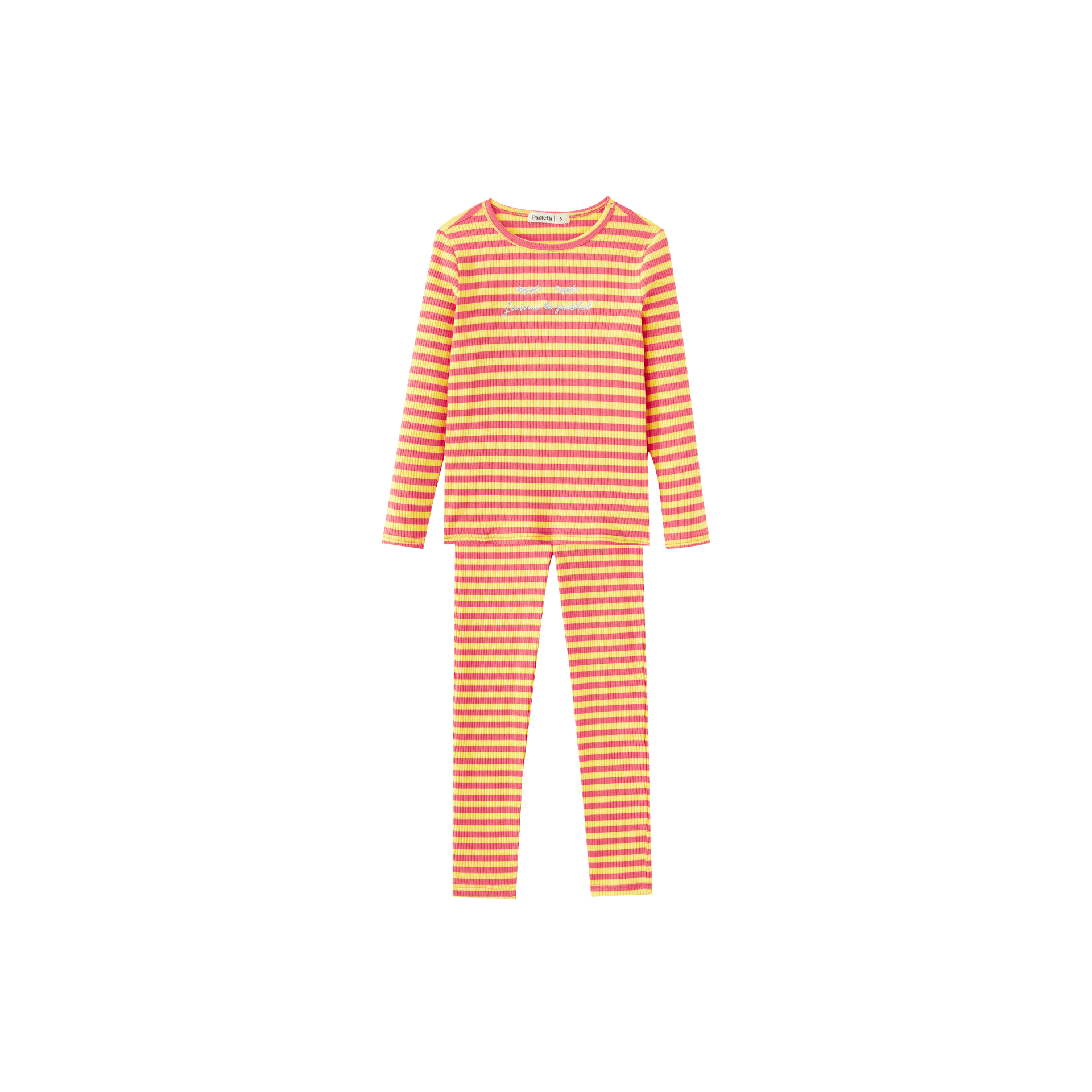 Striped Ribbed Pajama