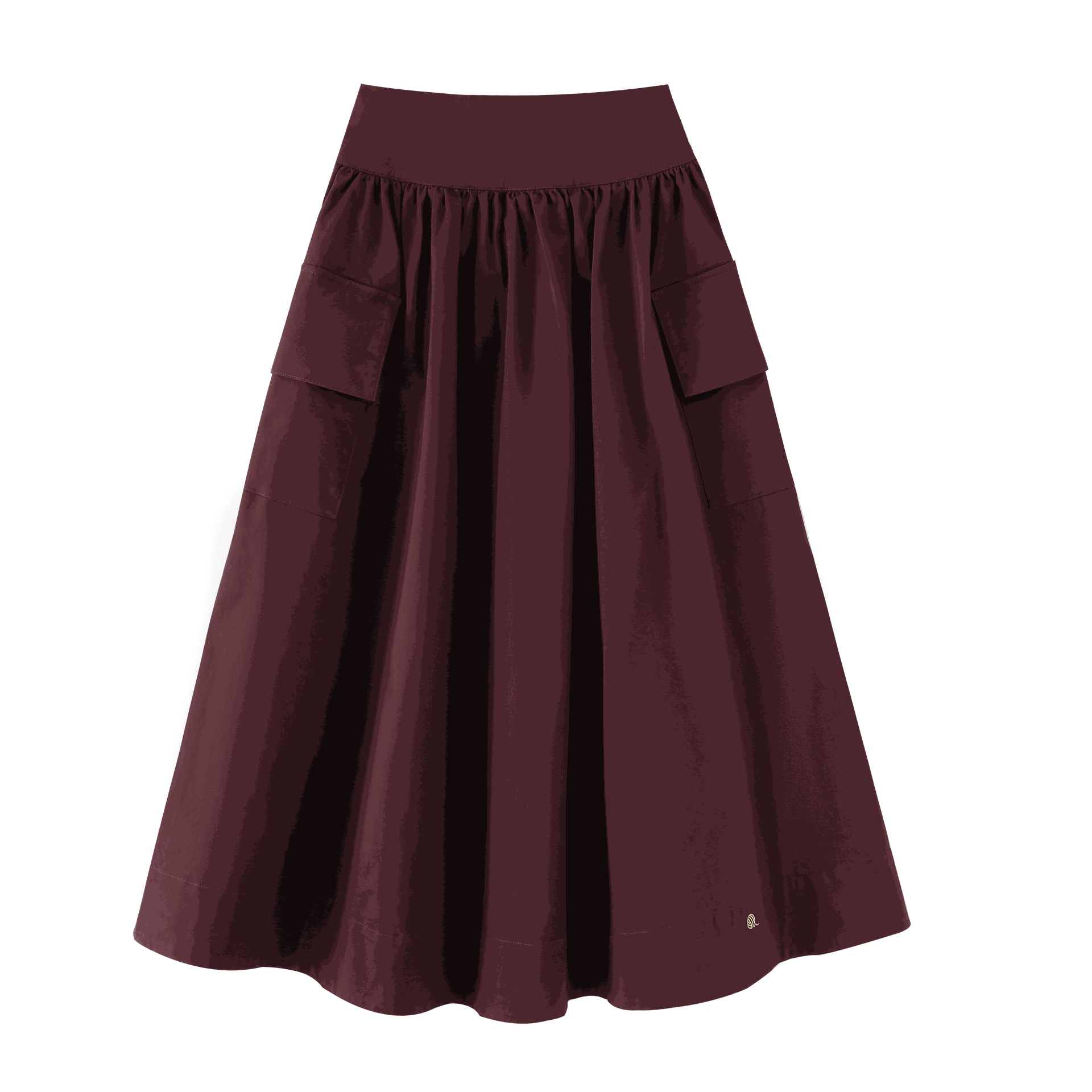 Waisted Skirt With Pockets