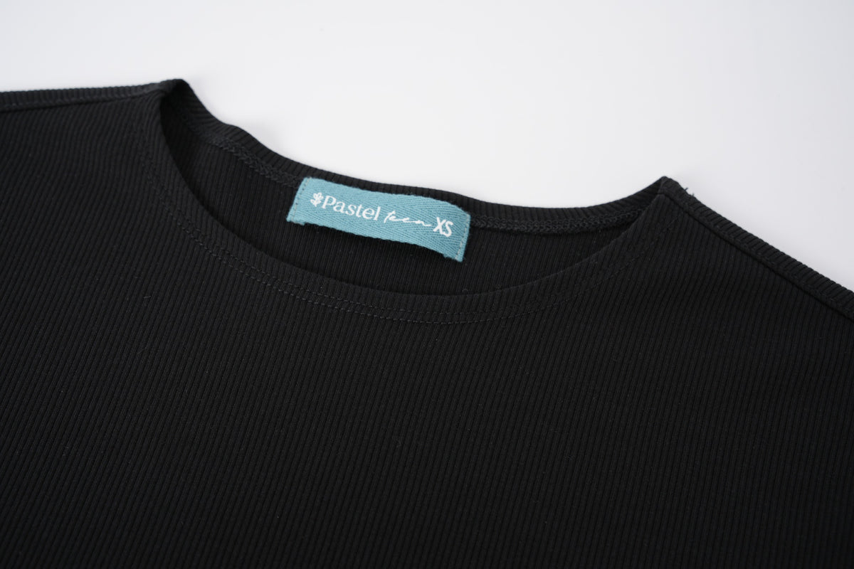 Teen Ribbed 3/4 Sleeve T-Shirt