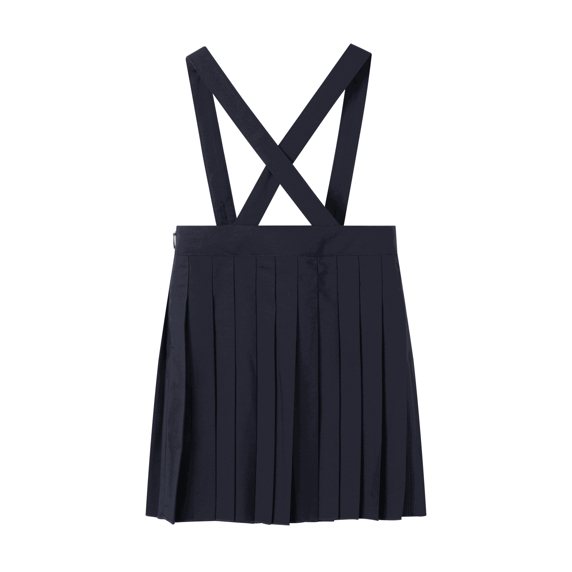 Pleated Suspender Skirt