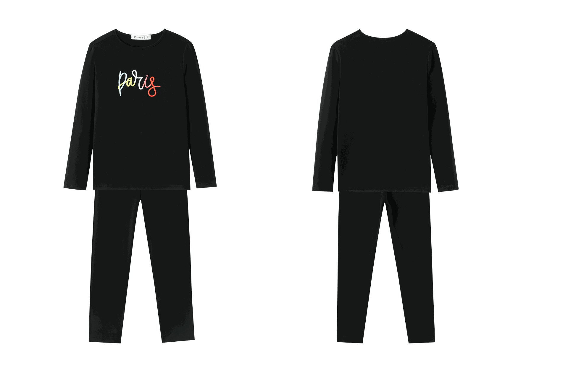 Scribbled Paris Pajama