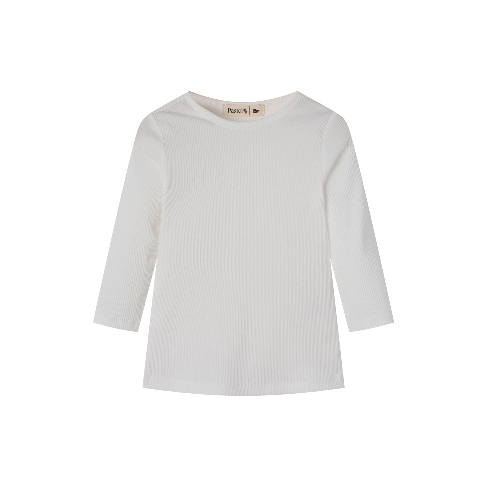 Ribbed 3/4 Sleeve T-Shirt