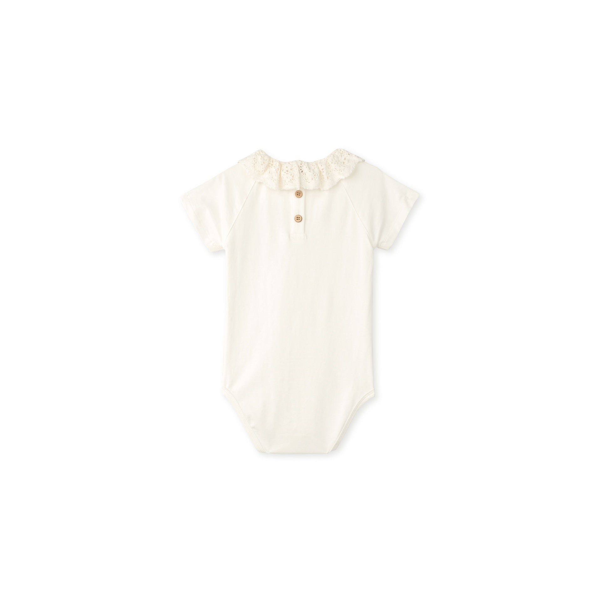 Crochet Collar Short Sleeve Onesie