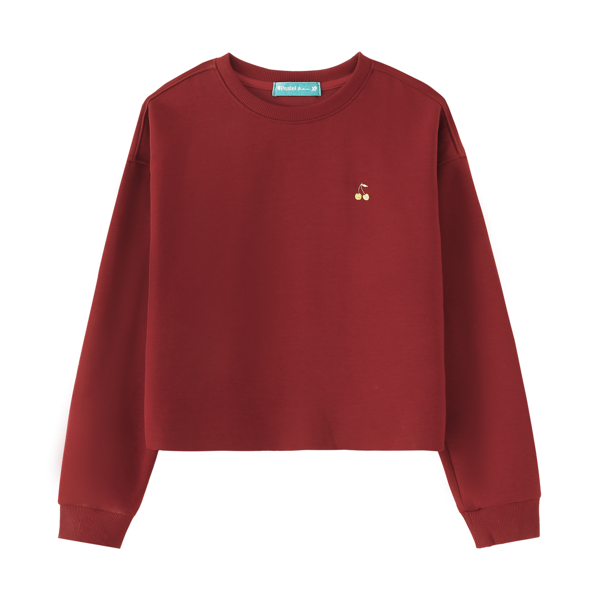 Cherry Embroidered Top
