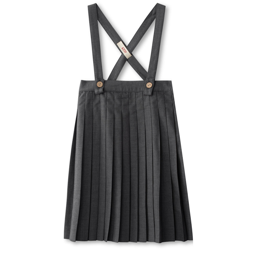 Pleated Suspender Skirt
