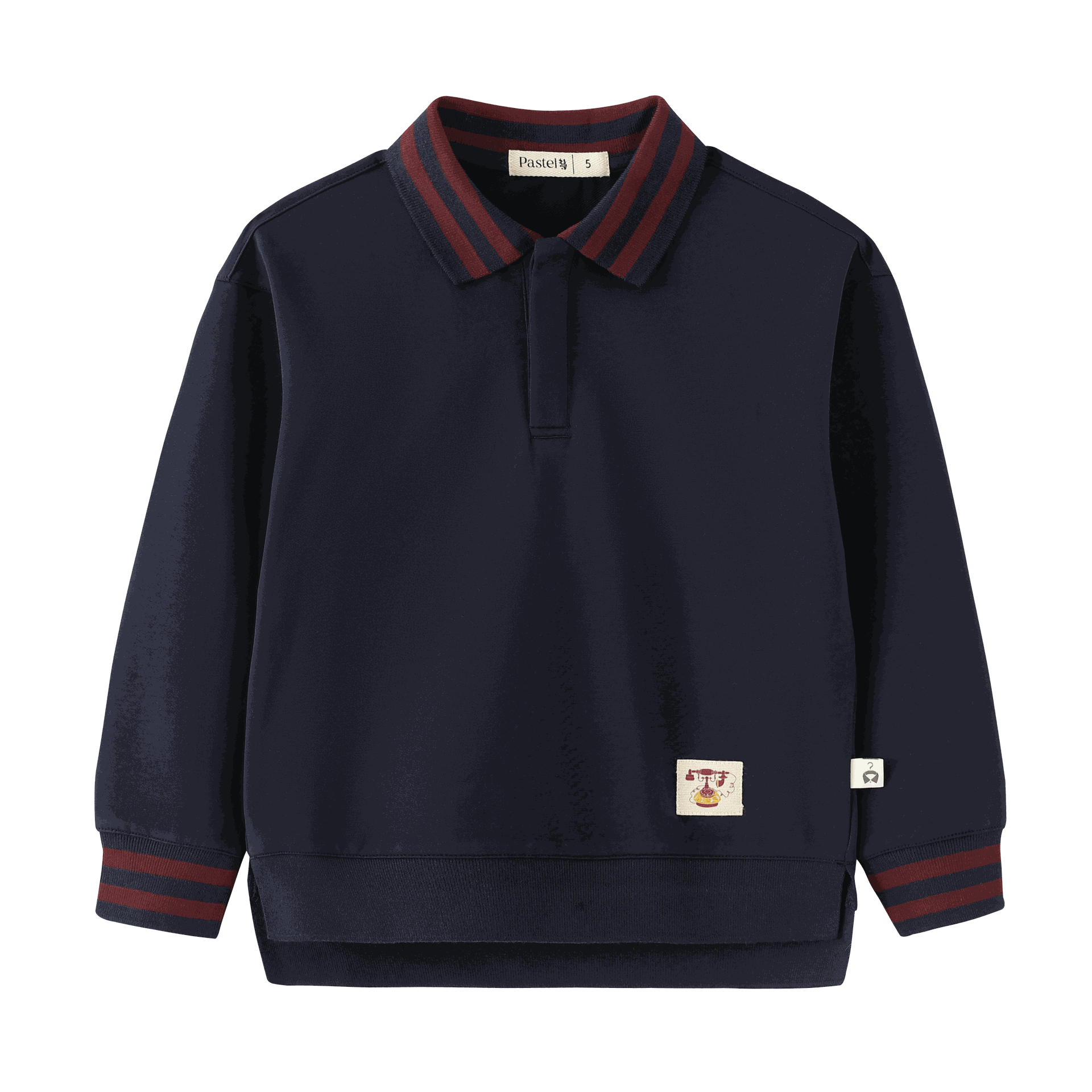 Striped Collar Polo