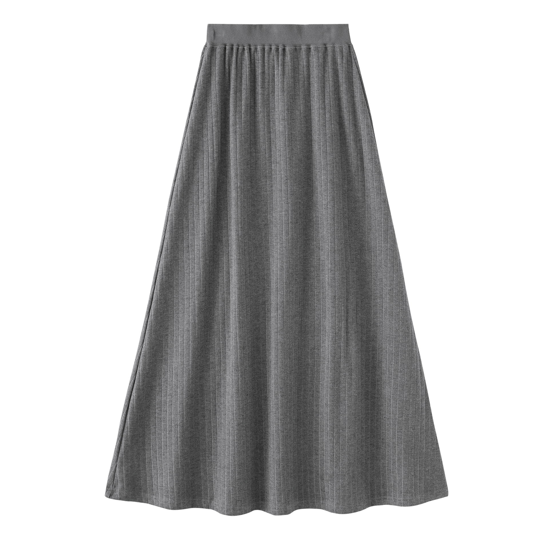 Ribbed Maxi Skirt