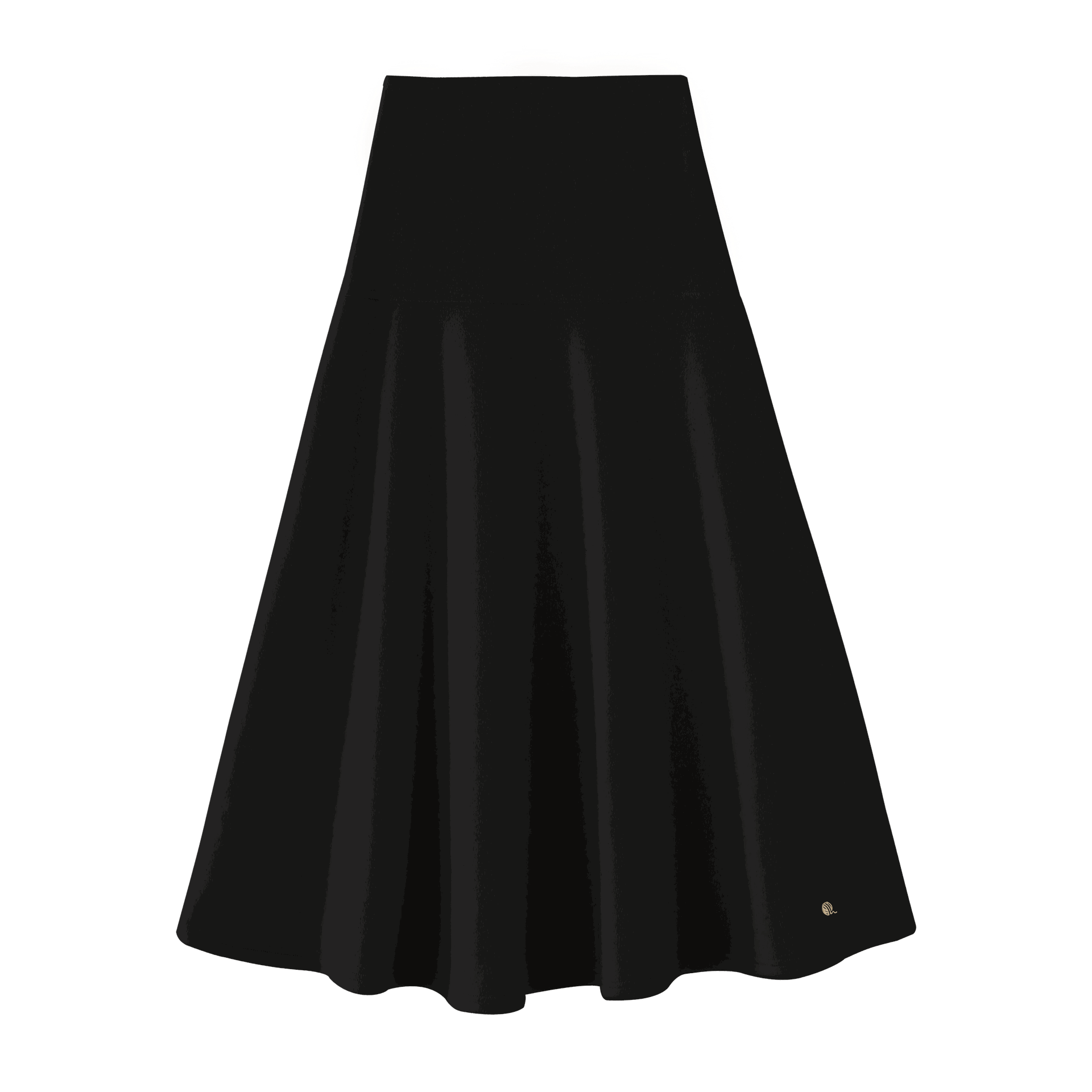 High Waisted Midi Skirt